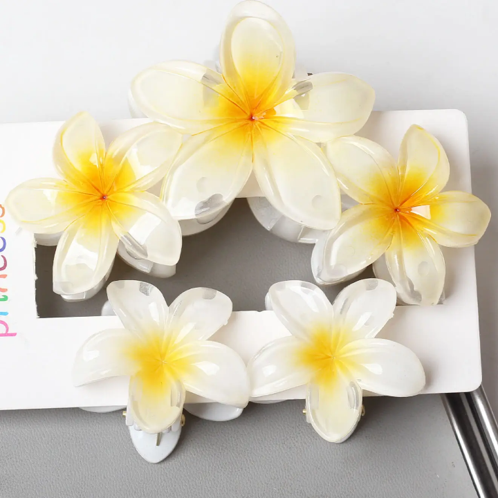 Floral hair claw combo