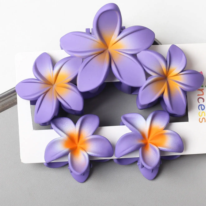 Floral hair claw combo