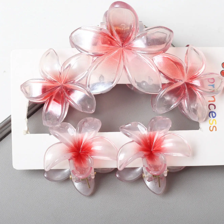 Floral hair claw combo