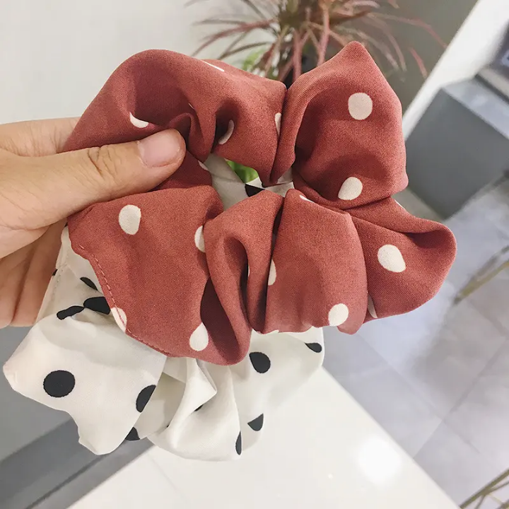 Satin scrunchies hair clip