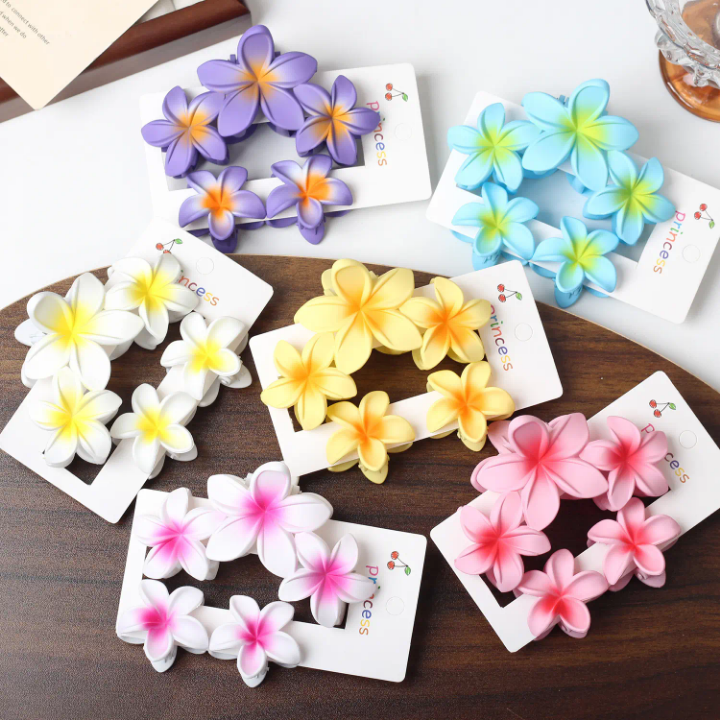 Floral hair claw combo